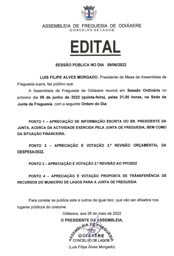 Imagem Edital - Sessão pública da A.F. - 09-06-2022