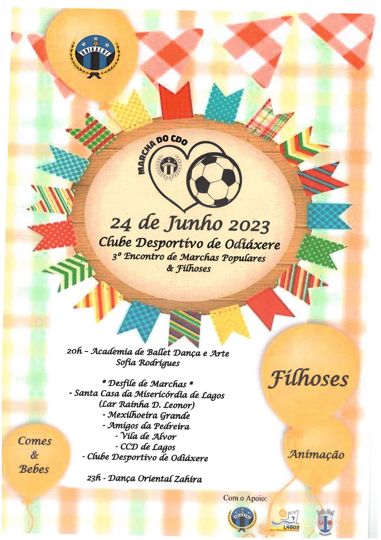 Imagem 3° Encontro de Marchas Populares & Filhoses - 24 de junho 2023 - Clube Desportivo de Odiáxere