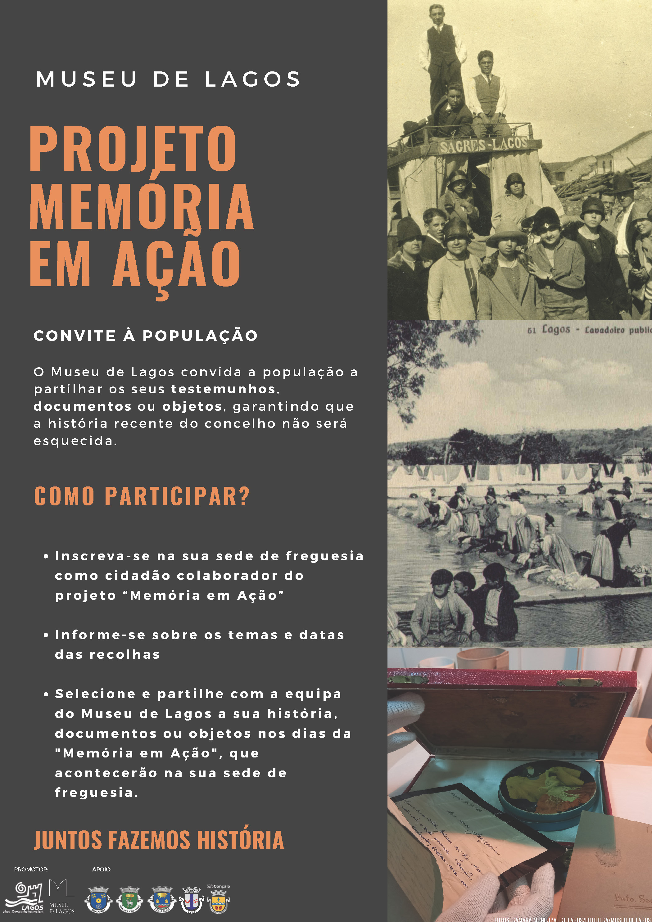 Imagem Museu de Lagos sai para fora de portas e lança convite à população do concelho para participar no projeto coletivo “Memória em Ação”