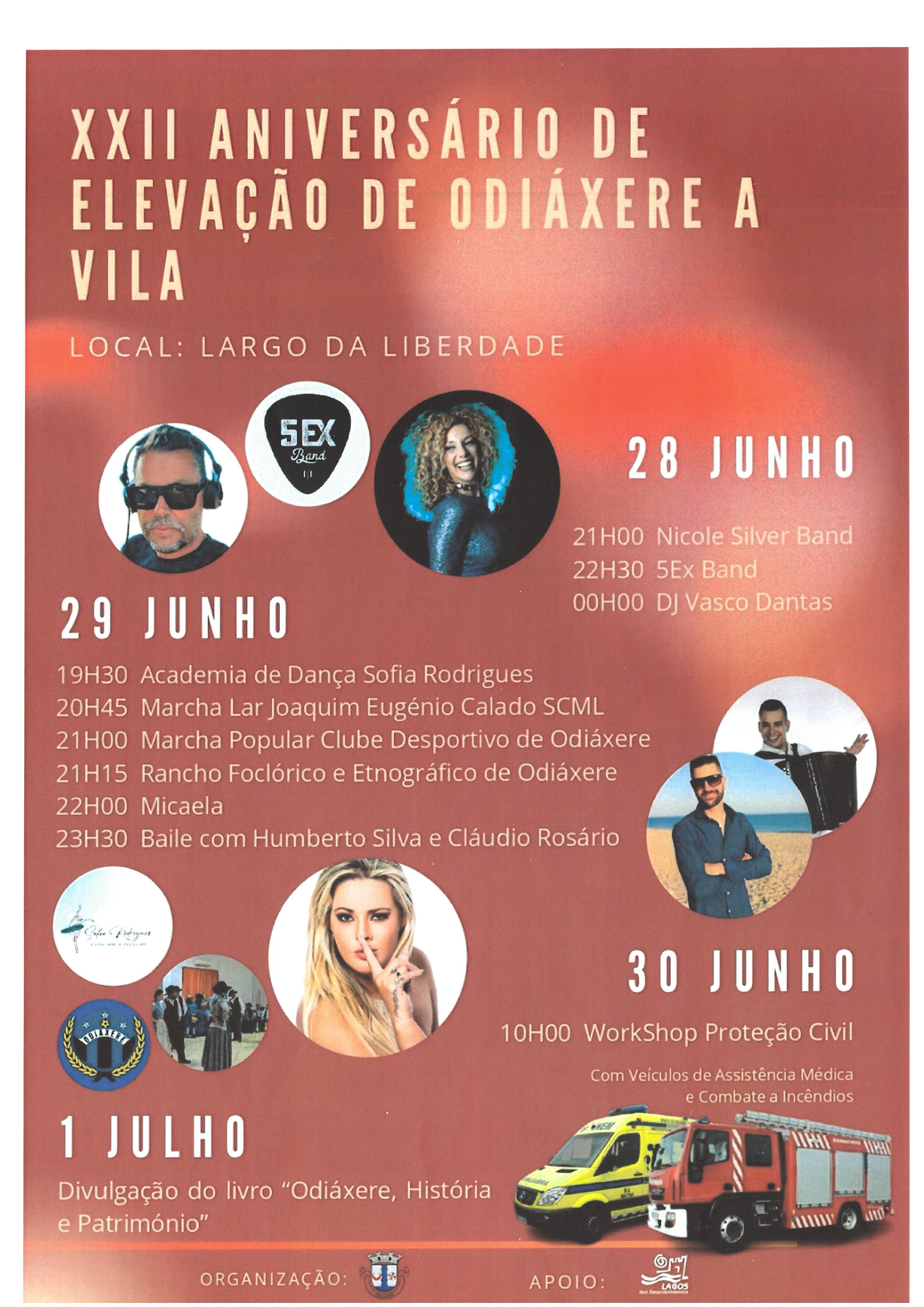 Imagem XXII Aniversário de Elevação de Odiáxere a Vila