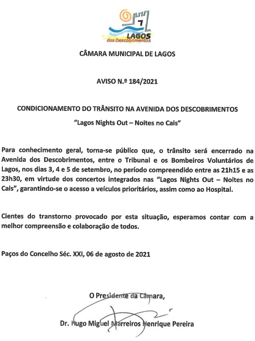 Imagem Condicionamento do trânsito  na Av. dos descobrimentos